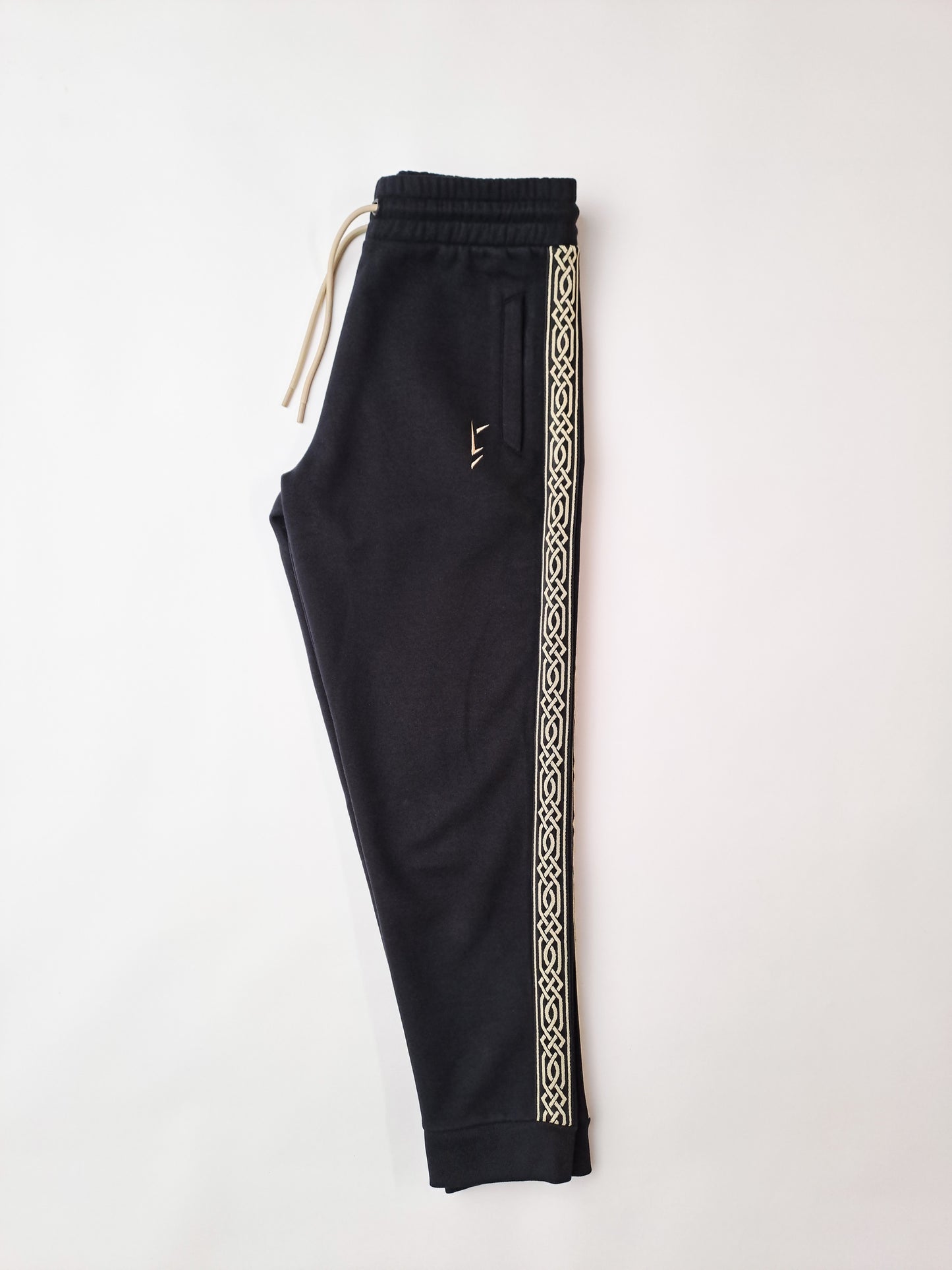 BLACK PANTS WITH CELTIC MOTIF